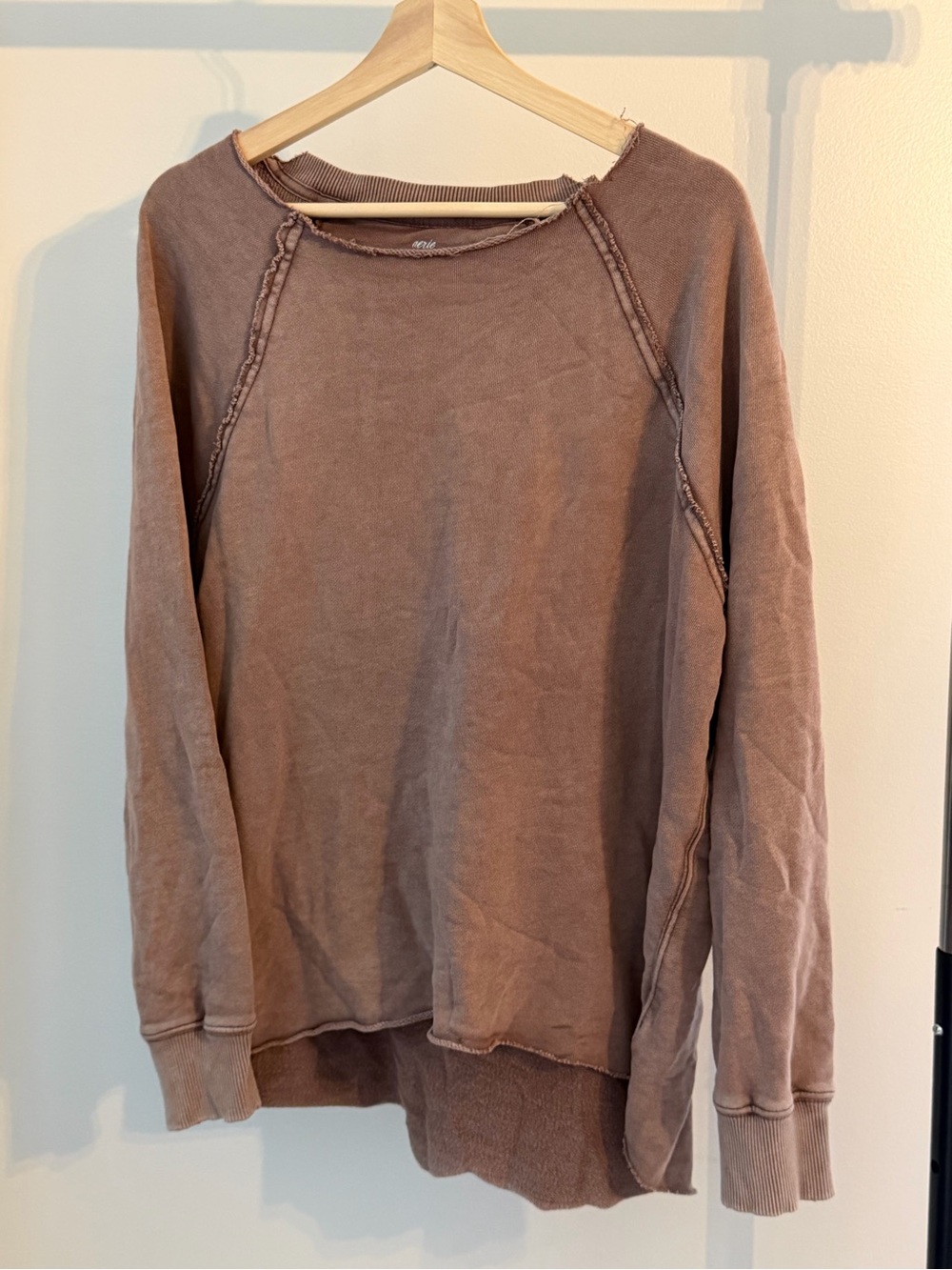 Women's Mauve Pullover Crewneck Sweater